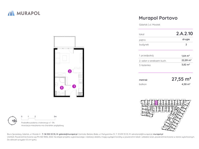 Mieszkanie w inwestycji Murapol Portovo, symbol 2.A.2.10 » nportal.pl