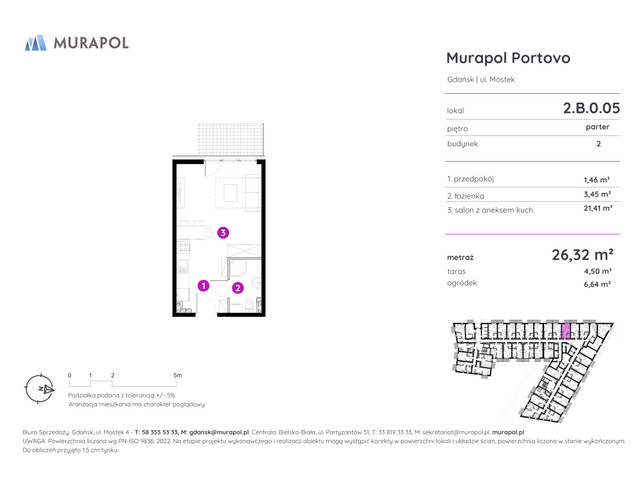 Mieszkanie w inwestycji Murapol Portovo, symbol 2.B.0.05 » nportal.pl