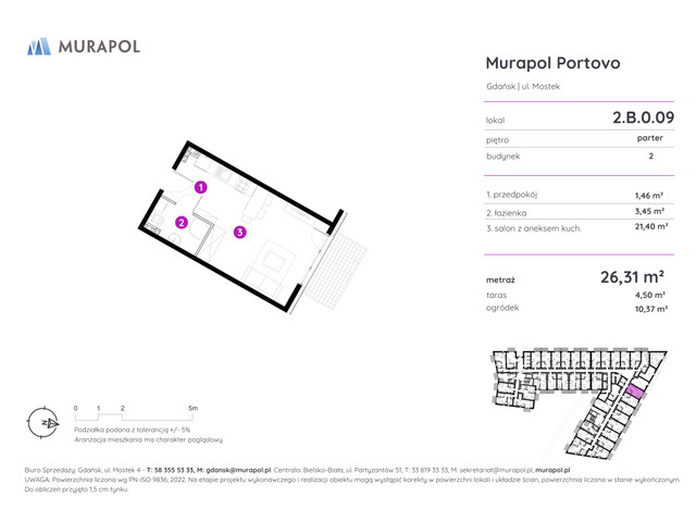 Mieszkanie w inwestycji Murapol Portovo, symbol 2.B.0.09 » nportal.pl