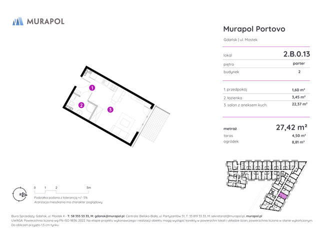 Mieszkanie w inwestycji Murapol Portovo, symbol 2.B.0.13 » nportal.pl