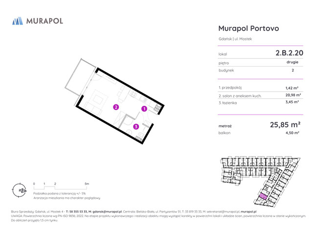 Mieszkanie w inwestycji Murapol Portovo, symbol 2.B.2.20 » nportal.pl