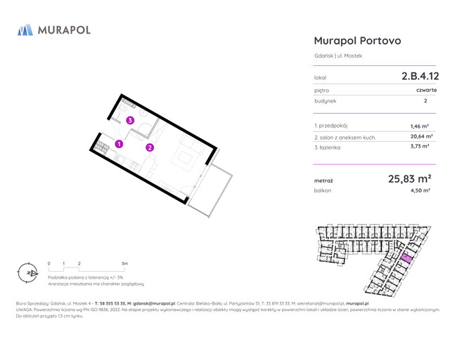 Mieszkanie w inwestycji Murapol Portovo, symbol 2.B.4.12 » nportal.pl