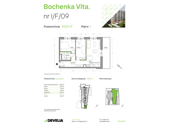 Mieszkanie w inwestycji Bochenka Vita, symbol I/F/09 » nportal.pl