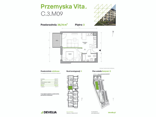 Mieszkanie w inwestycji Przemyska Vita, symbol C.3.M09 » nportal.pl