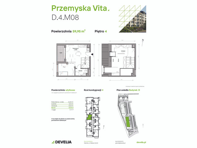 Mieszkanie w inwestycji Przemyska Vita, symbol D.4.M08 » nportal.pl