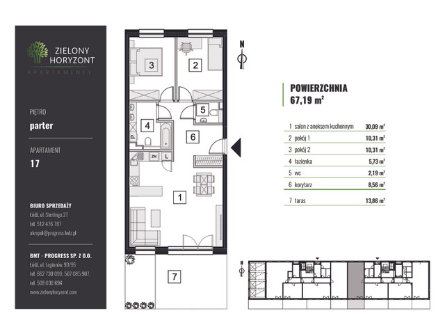 Mieszkanie w inwestycji APARTAMENTY ZIELONY HORYZONT, symbol M.17 » nportal.pl