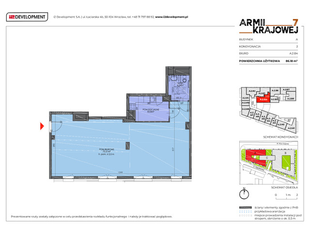 Biuro w inwestycji Armii Krajowej 7, symbol A.2.B4 » nportal.pl
