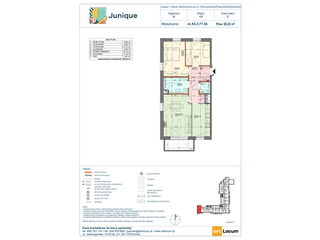 Mieszkanie w inwestycji JUNIQUE, symbol A3.3.71.3k » nportal.pl