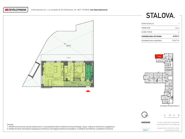 Mieszkanie w inwestycji Stalova, symbol 1.K1.3 » nportal.pl