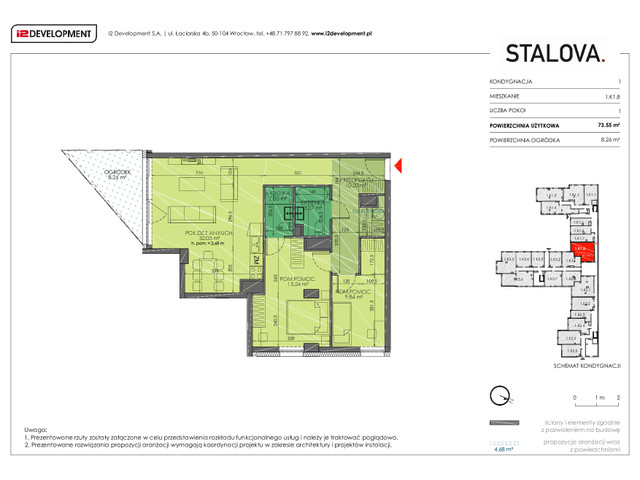 Mieszkanie w inwestycji Stalova, symbol 1.K1.8 » nportal.pl