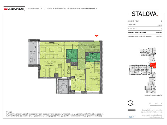 Mieszkanie w inwestycji Stalova, symbol 2.K1.8 » nportal.pl