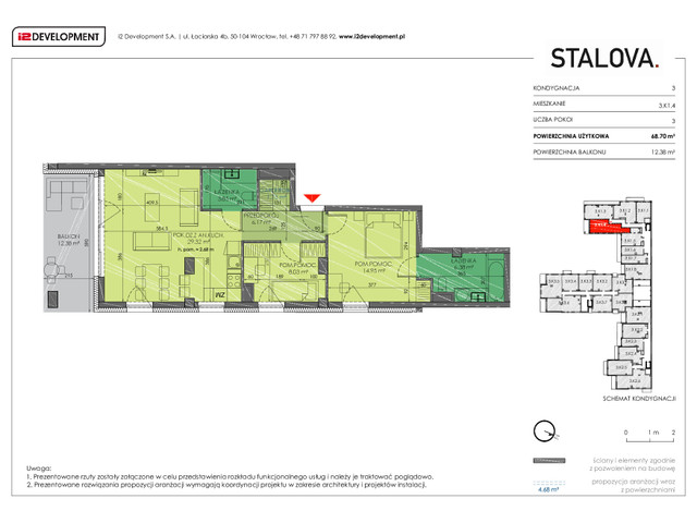 Mieszkanie w inwestycji Stalova, symbol 3.K1.4 » nportal.pl