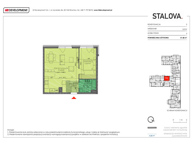 Mieszkanie w inwestycji Stalova, symbol 3.K3.2 » nportal.pl