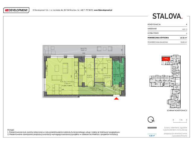 Mieszkanie w inwestycji Stalova, symbol 4.K1.3 » nportal.pl