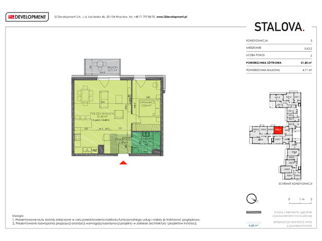 Mieszkanie w inwestycji Stalova, symbol 5.K3.2 » nportal.pl