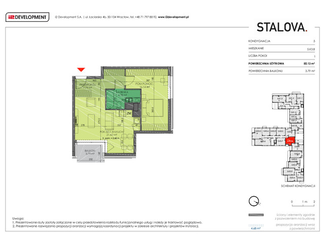 Mieszkanie w inwestycji Stalova, symbol 5.K3.8 » nportal.pl