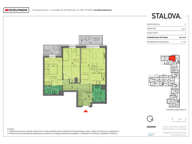 Mieszkanie w inwestycji Stalova, symbol 6.K1.2 » nportal.pl