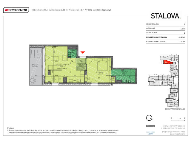 Mieszkanie w inwestycji Stalova, symbol 6.K1.4 » nportal.pl