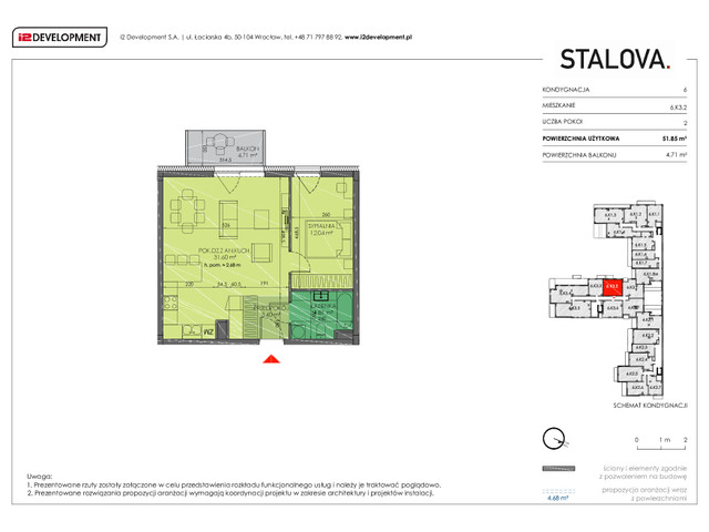 Mieszkanie w inwestycji Stalova, symbol 6.K3.2 » nportal.pl