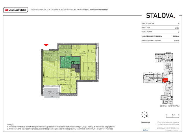 Mieszkanie w inwestycji Stalova, symbol 6.K3.7 » nportal.pl