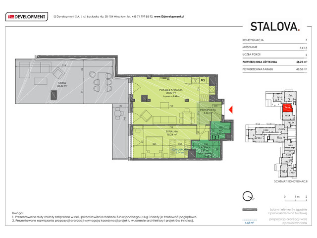 Mieszkanie w inwestycji Stalova, symbol 7.K1.3 » nportal.pl