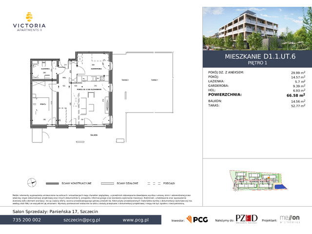 Mieszkanie w inwestycji Victoria Apartments 2, symbol D1.1.UT.6 » nportal.pl