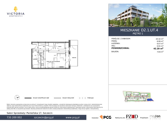 Mieszkanie w inwestycji Victoria Apartments 2, symbol D2.1.UT.4 » nportal.pl