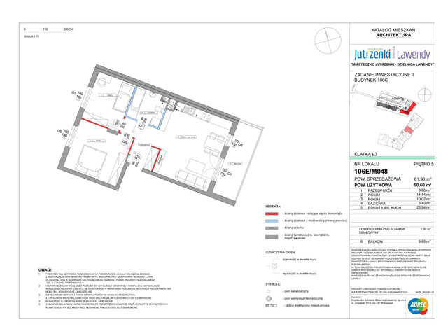 Mieszkanie w inwestycji Miasteczko Jutrzenki – Dzielnica Lawe..., symbol 106E/M048 » nportal.pl