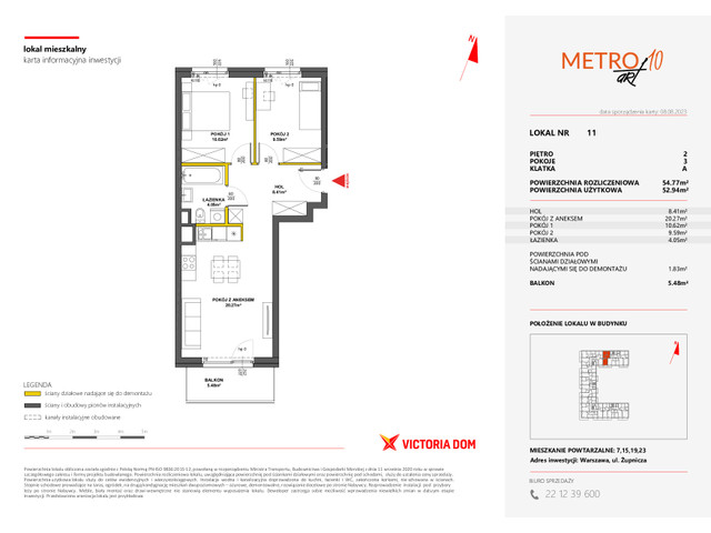 Mieszkanie w inwestycji METRO ART, symbol 10M.11 » nportal.pl