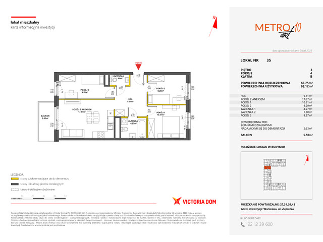 Mieszkanie w inwestycji METRO ART, symbol 10M.35 » nportal.pl