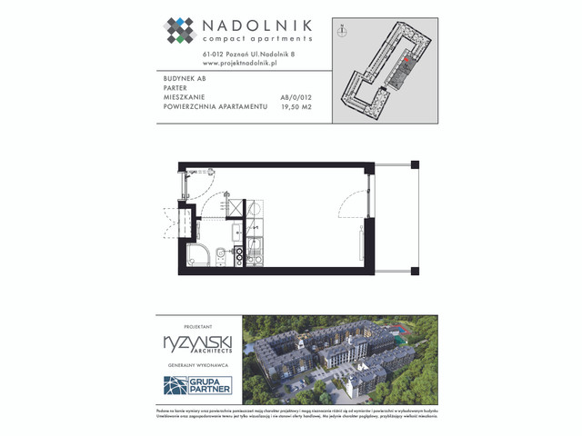 Mieszkanie w inwestycji Nadolnik Compact Apartments, symbol AB.0.012 » nportal.pl