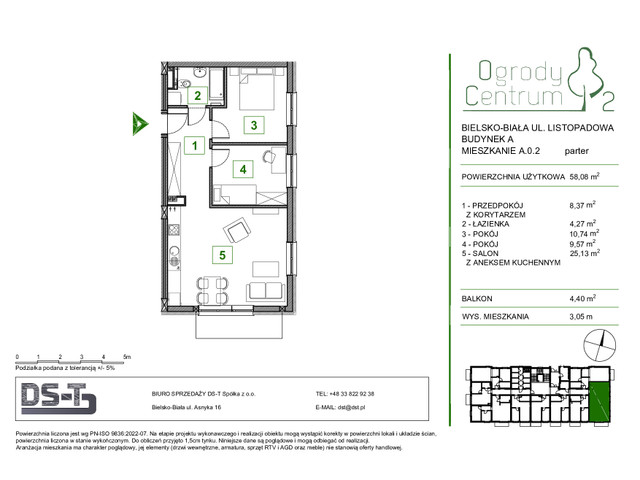 Mieszkanie w inwestycji Ogrody Centrum 2, symbol A.0.2 » nportal.pl