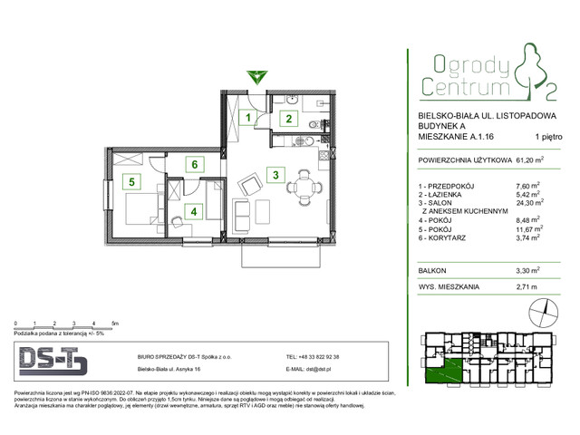 Mieszkanie w inwestycji Ogrody Centrum 2, symbol A.1.16 » nportal.pl