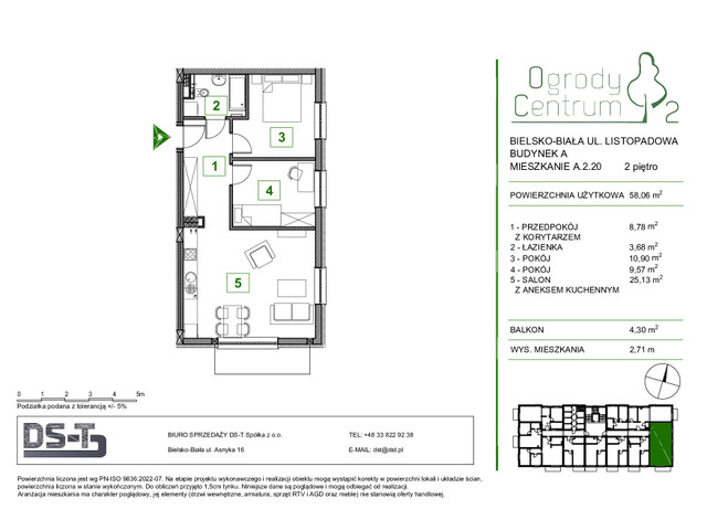 Mieszkanie w inwestycji Ogrody Centrum 2, symbol A.2.20 » nportal.pl