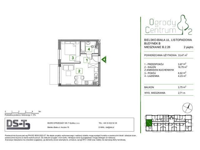 Mieszkanie w inwestycji Ogrody Centrum 2, symbol B.2.28 » nportal.pl