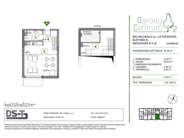 Mieszkanie w inwestycji Ogrody Centrum 2, symbol B.3.34 » nportal.pl