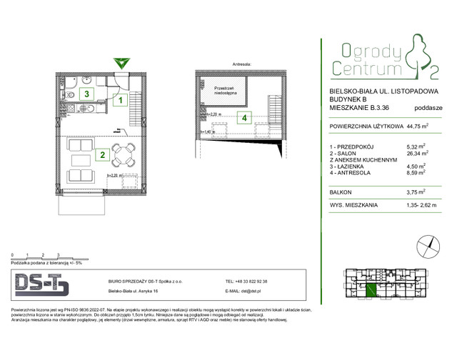 Mieszkanie w inwestycji Ogrody Centrum 2, symbol B.3.36 » nportal.pl