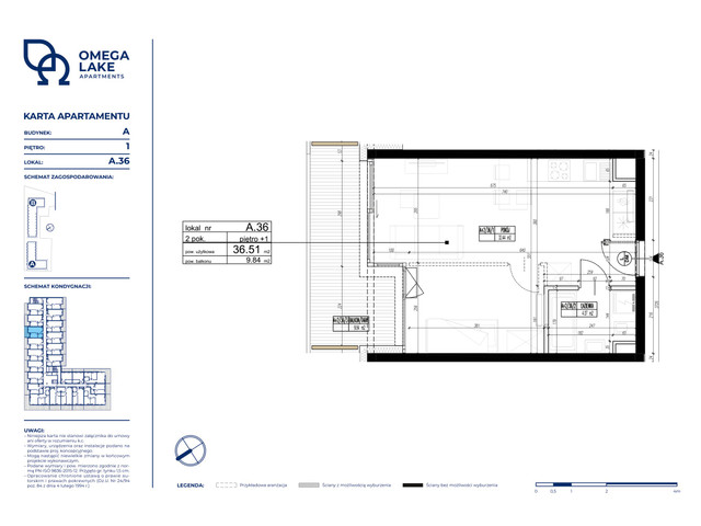 Komercyjne w inwestycji Omega Lake Apartments - lokale inwest..., budynek Do podanej ceny należy doliczyć 23% VAT., symbol A_1.36 » nportal.pl