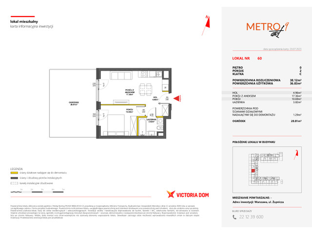 Mieszkanie w inwestycji METRO ART, symbol 9M.60 » nportal.pl