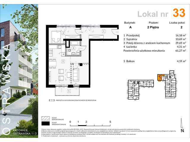 Mieszkanie w inwestycji Ostrawska 1, symbol A_M33 » nportal.pl