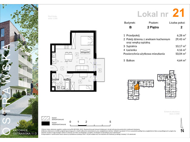 Mieszkanie w inwestycji Ostrawska 1, symbol B_M21 » nportal.pl