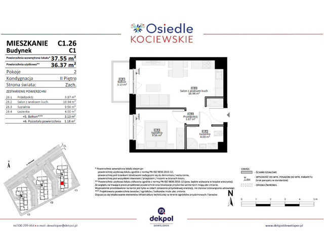 Mieszkanie w inwestycji Osiedle Kociewskie etap III, symbol C1.26 » nportal.pl