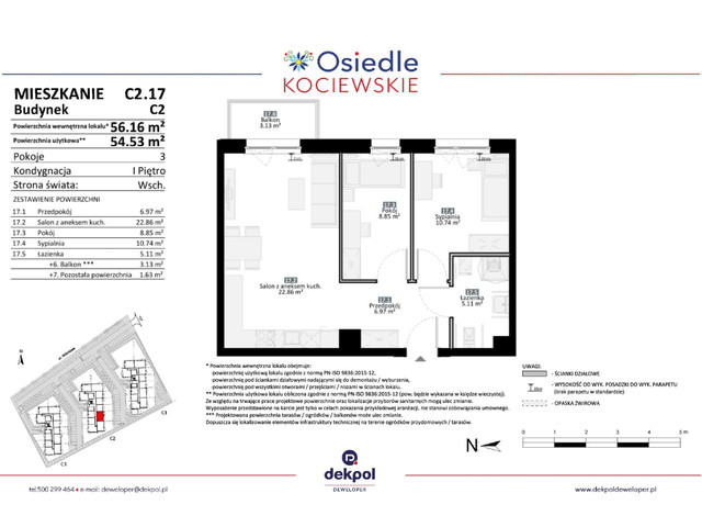 Mieszkanie w inwestycji Osiedle Kociewskie etap III, symbol C2.17 » nportal.pl