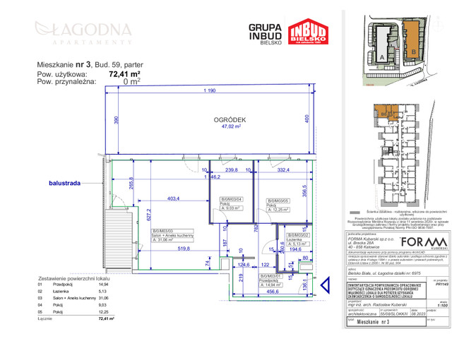 Mieszkanie w inwestycji Apartamenty Łagodna, symbol 3B » nportal.pl