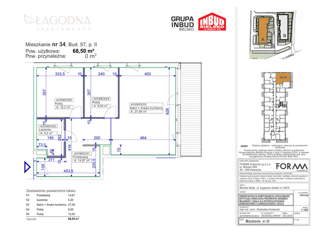 Mieszkanie w inwestycji Apartamenty Łagodna, symbol 34A » nportal.pl