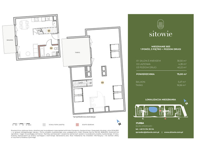 Mieszkanie w inwestycji Sitowie, symbol B53 » nportal.pl