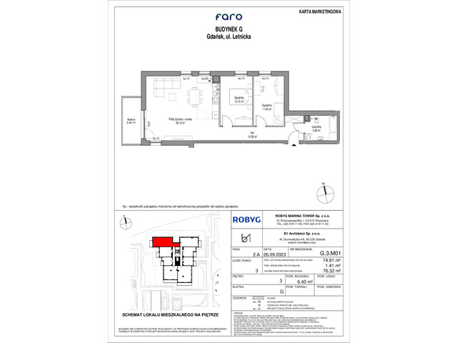 Mieszkanie w inwestycji FARO, symbol G_3M01 » nportal.pl