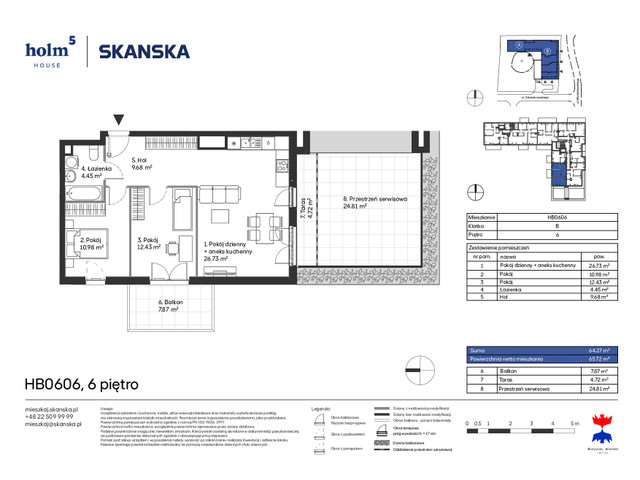 Mieszkanie w inwestycji Holm House, symbol HB0606 » nportal.pl