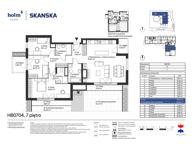 Mieszkanie w inwestycji Holm House, symbol HB0704 » nportal.pl