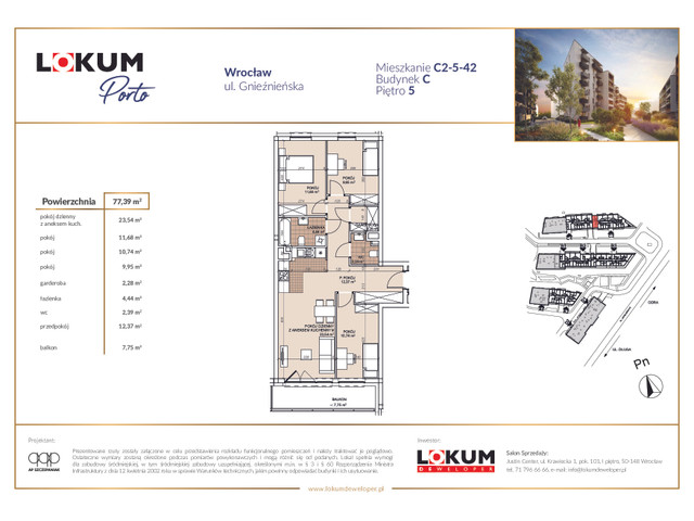 Mieszkanie w inwestycji Lokum Porto, symbol C2-5-42 » nportal.pl